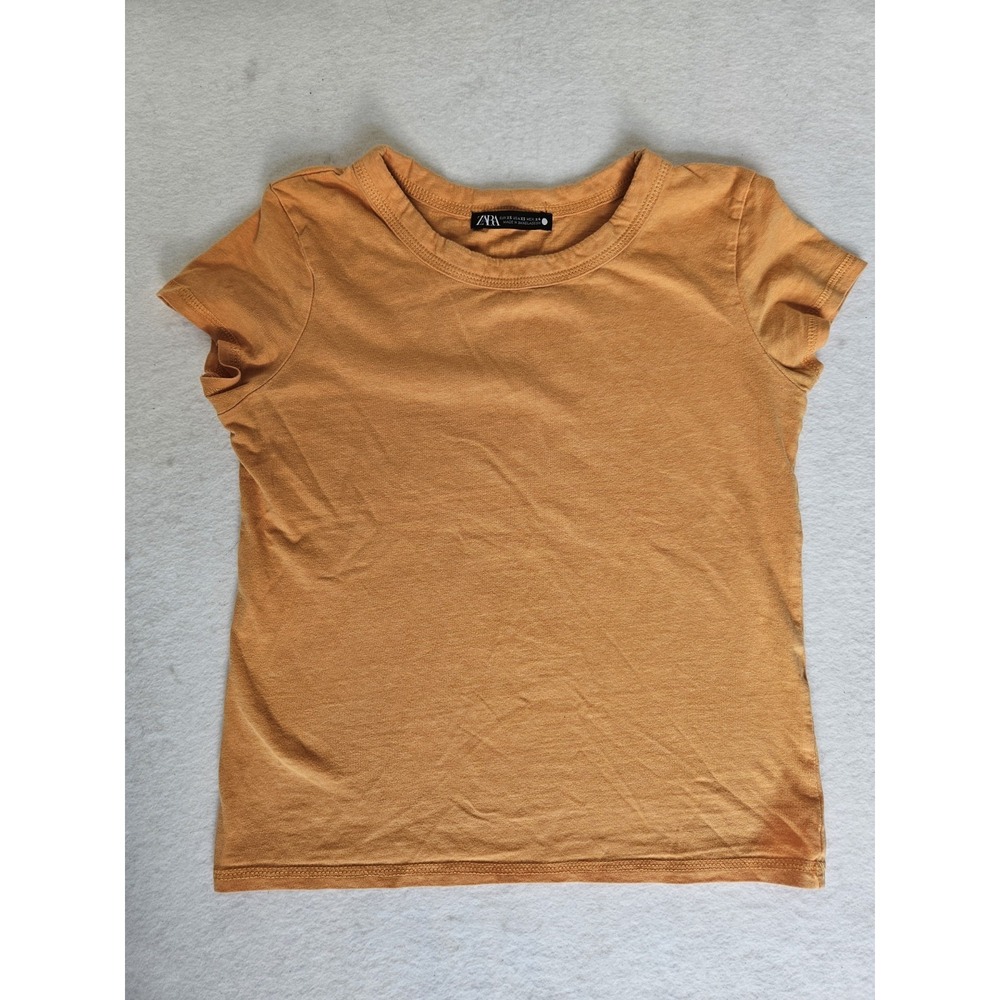 Vintage Vibe Zara Orange Crewneck T-Shirt Size‎ XS